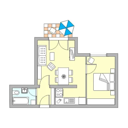 Appartement Strandvilla Undine 19 Meerblick *